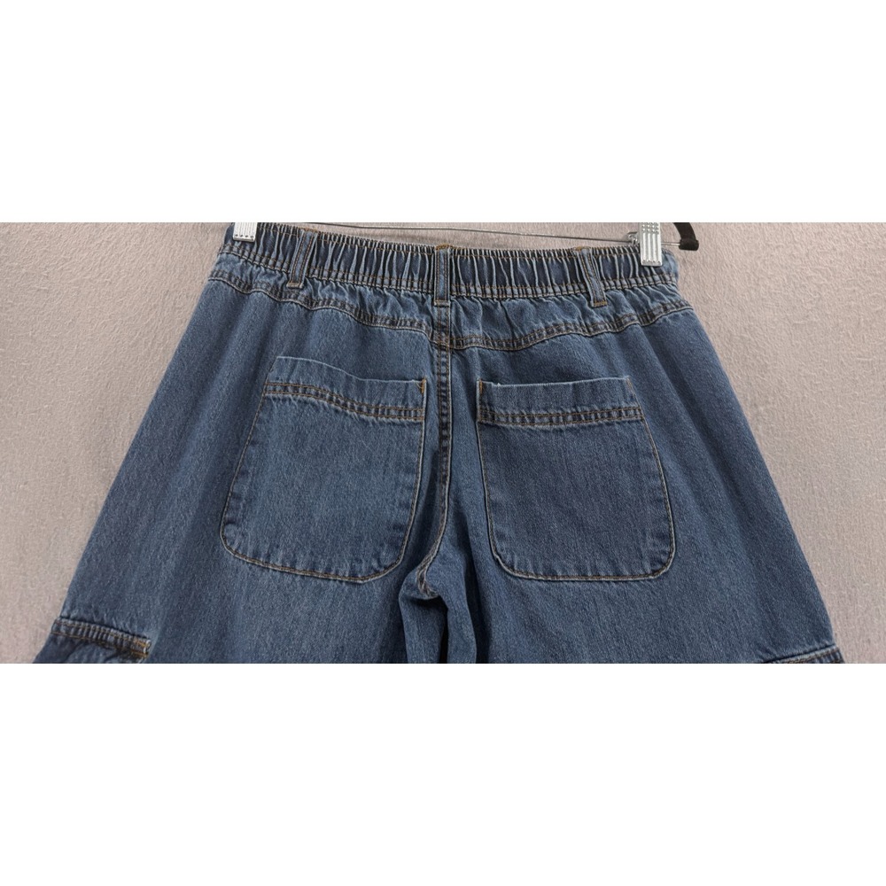 RSQ Jeans Womens S Cargo Baggy Wide Leg Y2K  Skater Streetwear‎ Indie Utility - Picture 6 of 14
